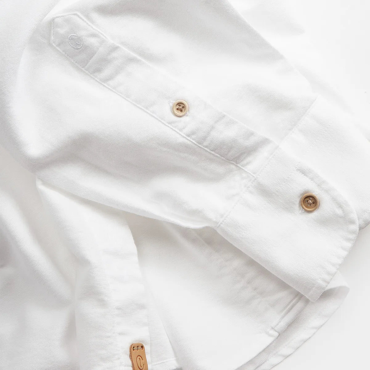 organic shirt oxford white