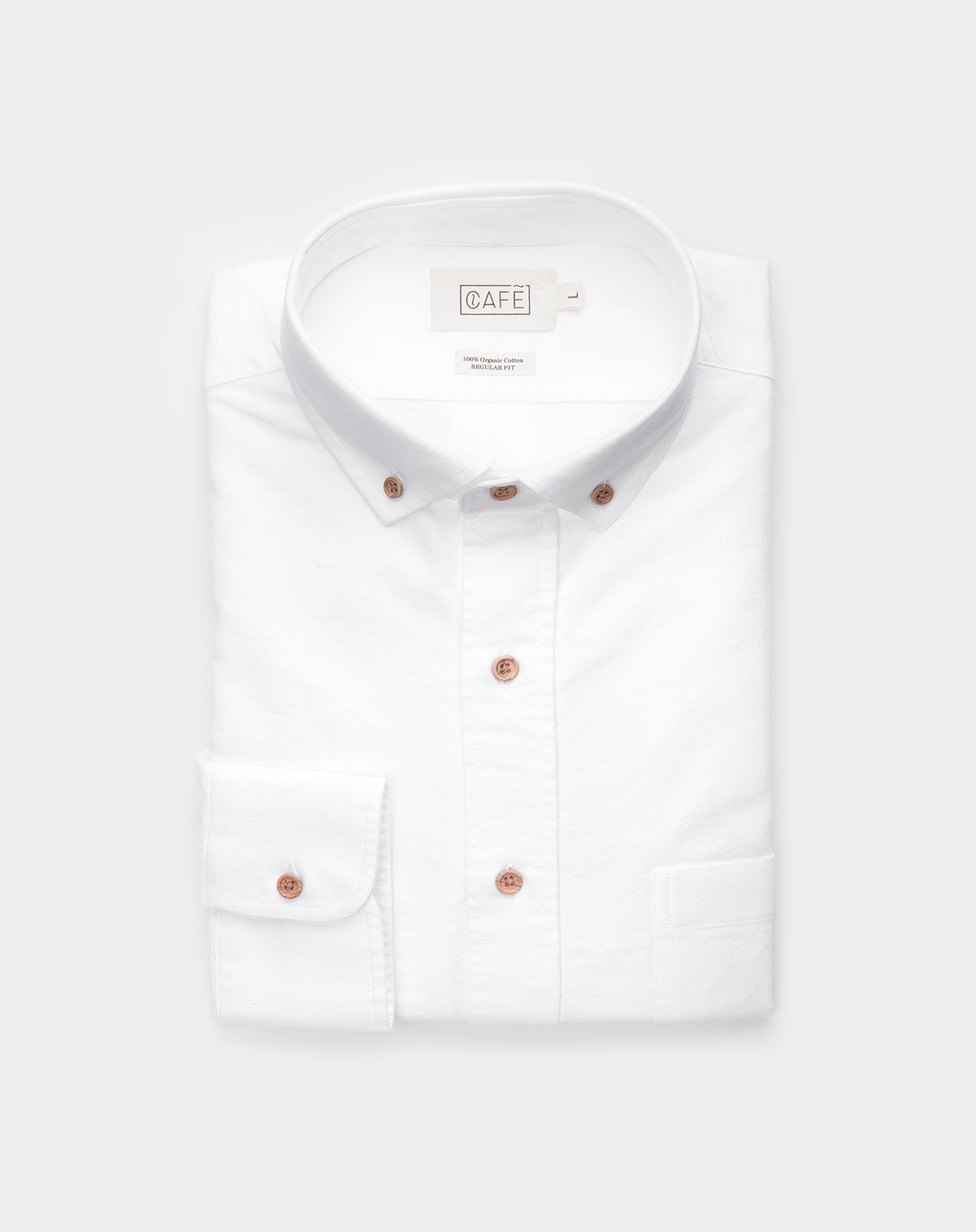 The Everyday Oxford Button-Down Shirt in White | Caf Leather The Everyday Oxford Button-Down Shirt in White | Caf Leather