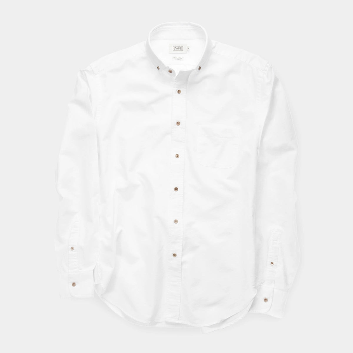 organic shirt oxford white