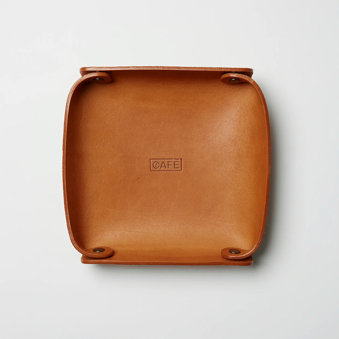 Leather Valet Tray in Roasted