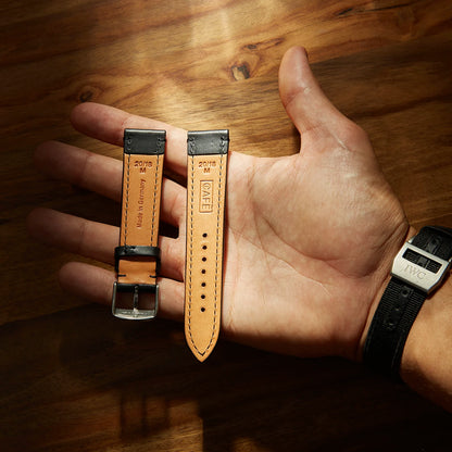 Leather iWatch Strap in Black