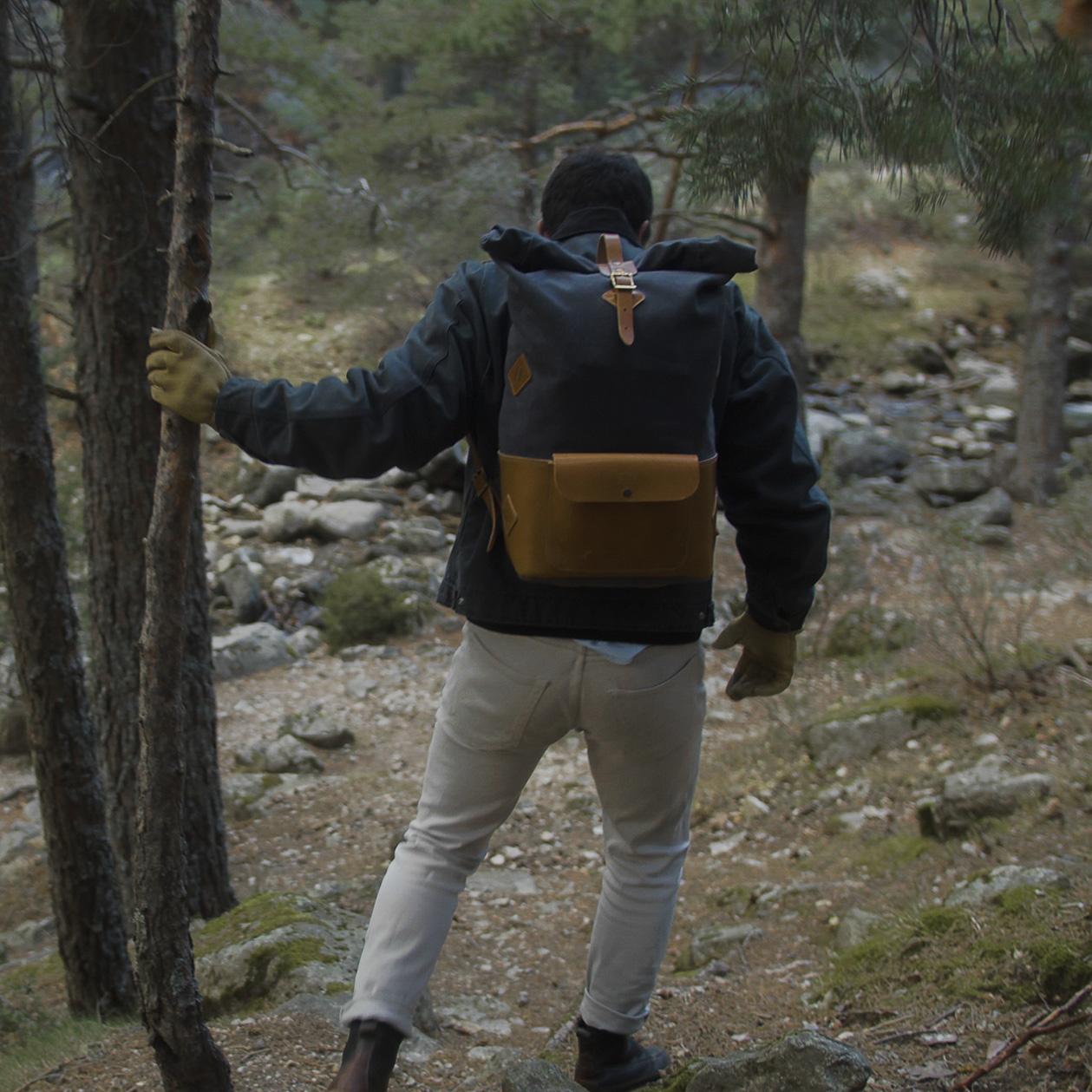 waxed canvas backpack adventure