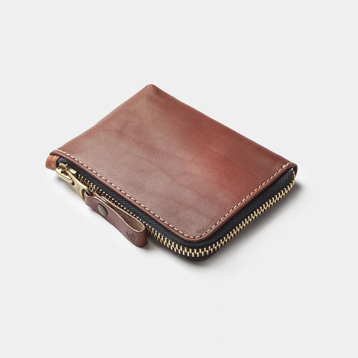 Leather Zip Wallet Roasted