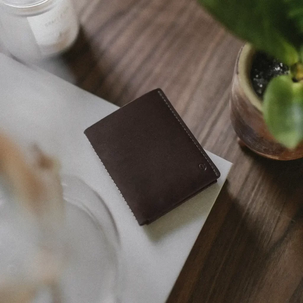 Ultra Slim Leather Wallet Jamaica – Black Coffee