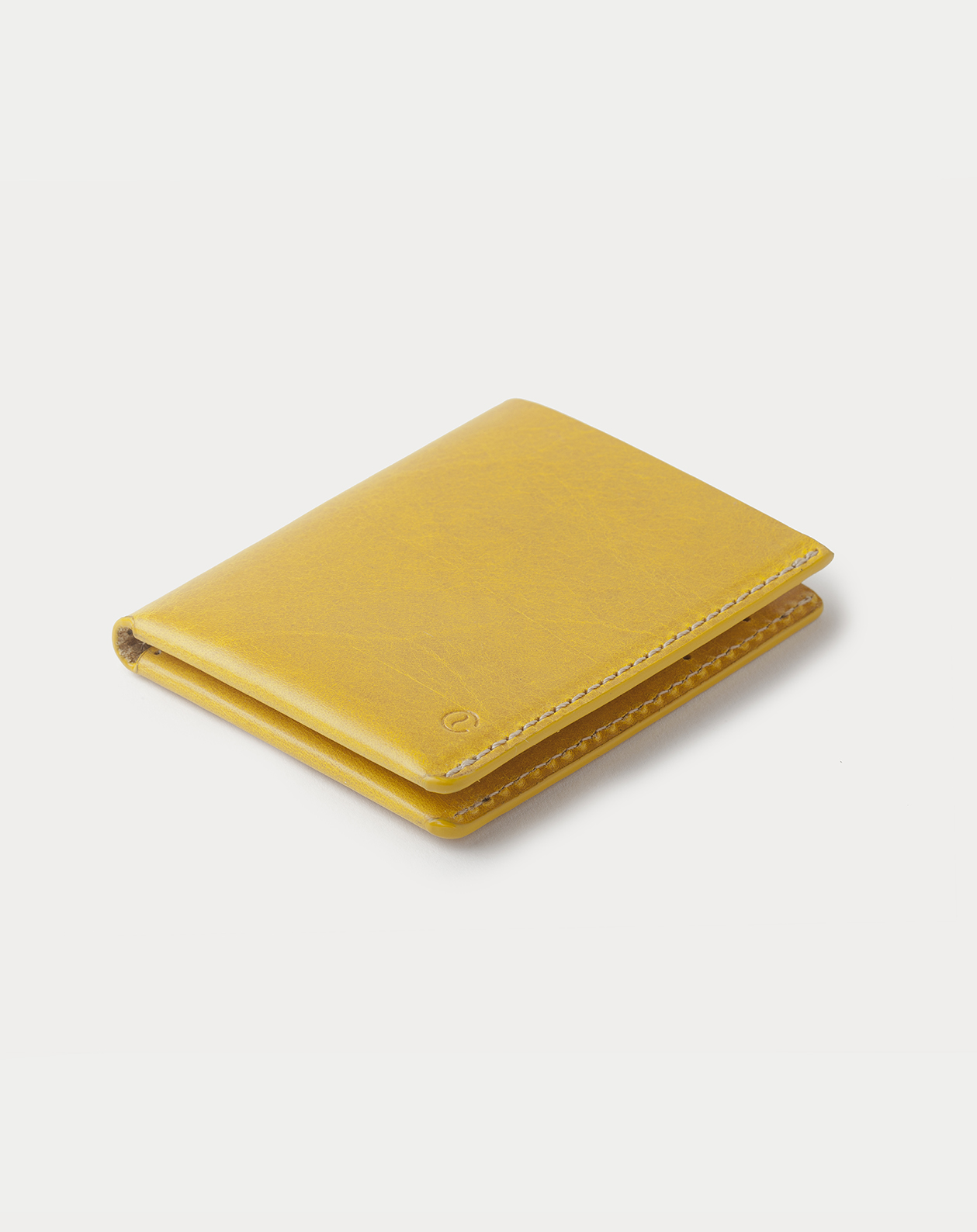 slim wallet yellow closed front