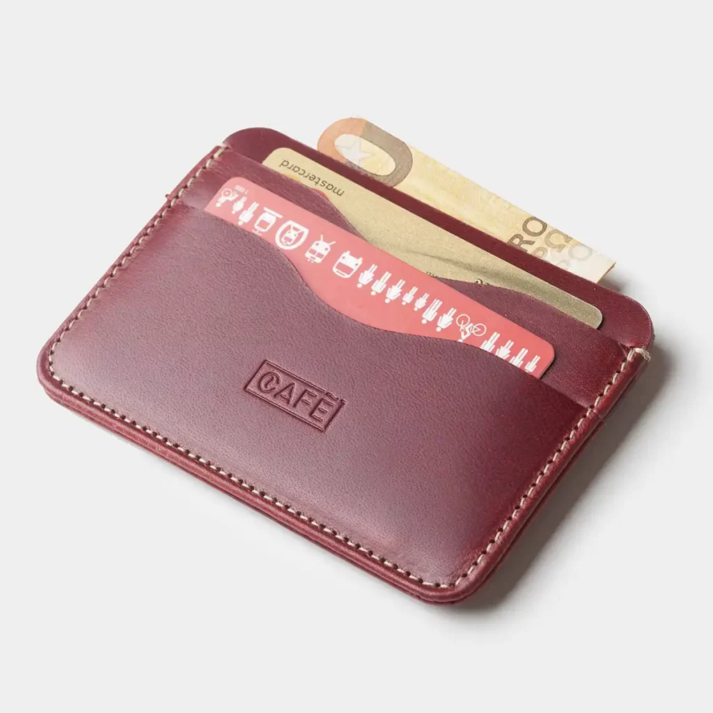 Leather Card Holder Panama+ – Berry