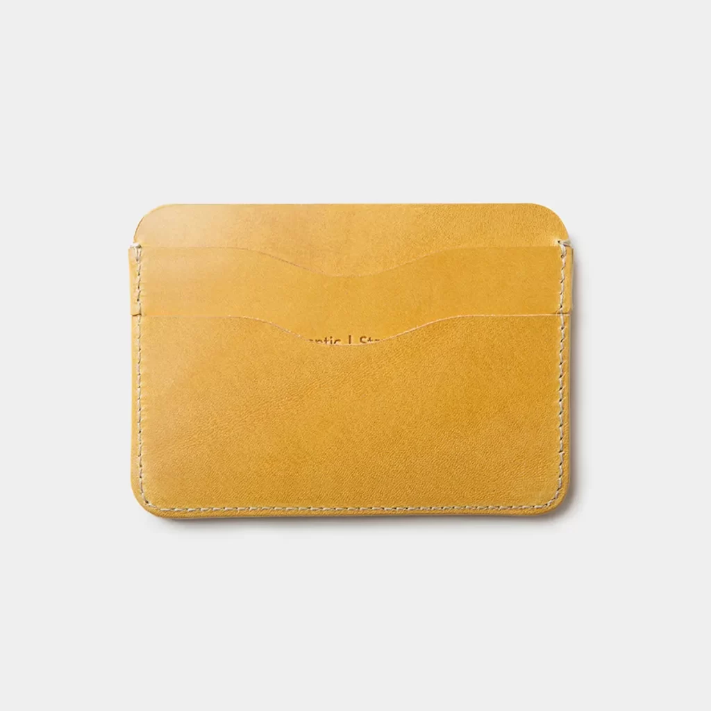 Leather Card Holder Panama+ – Spicy Mustard