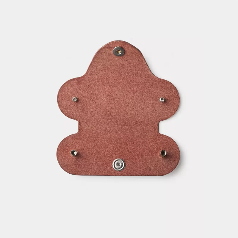 leather key case red