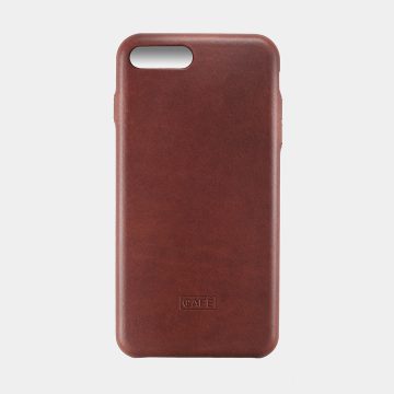 iphone 7 8 plus leather case brown