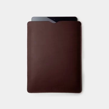 ipad leather case dark brown