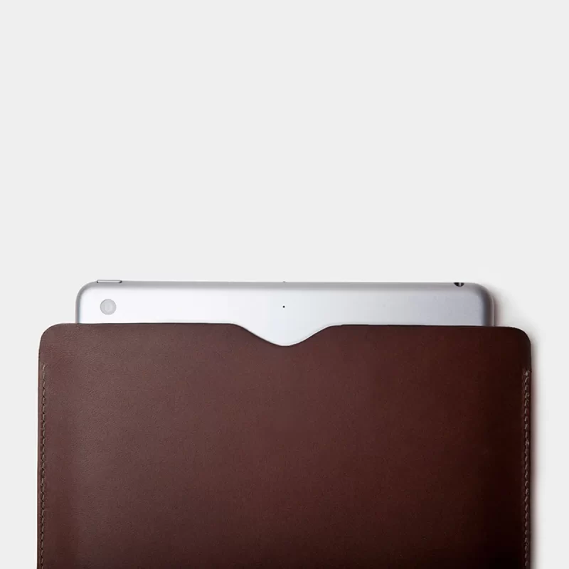 ipad leather case dark brown