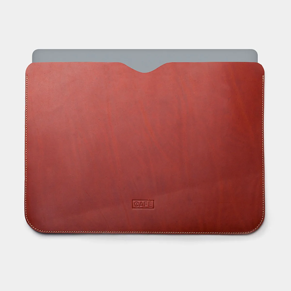 laptop case leather brown use