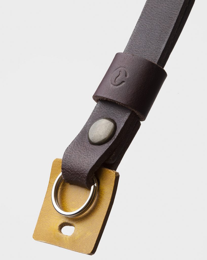 Leather Camera Wrist Strap – Black Coffee