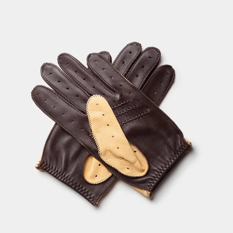 driving gloves yellow black back