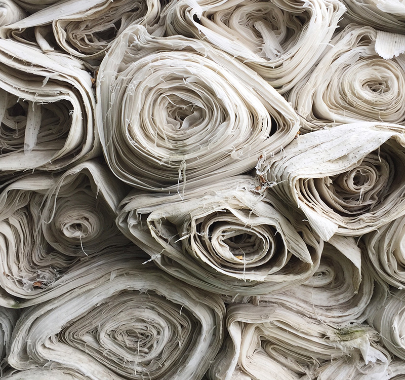 rolled fabric