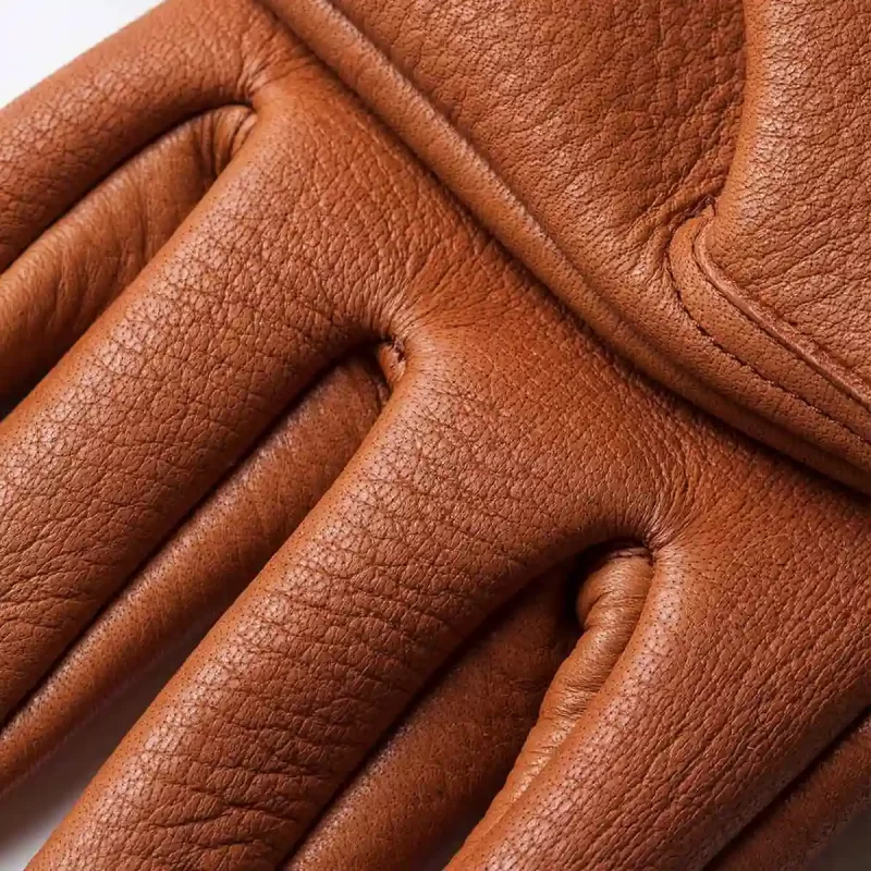 elkskin gloves brown