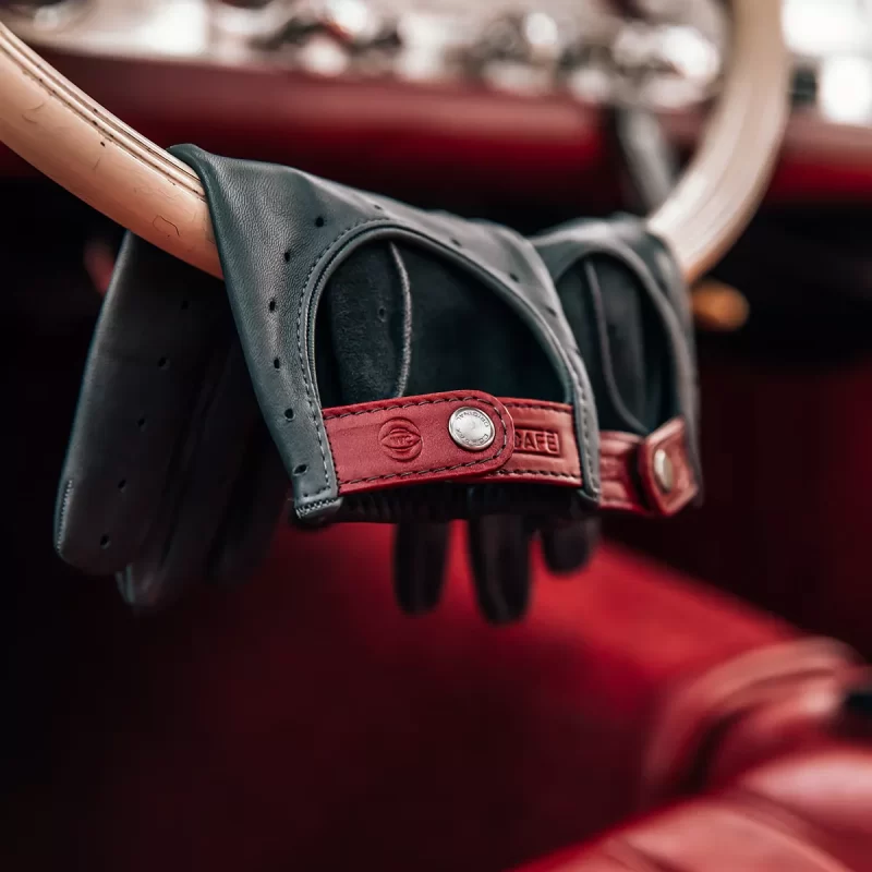 IWC driving gloves grey color