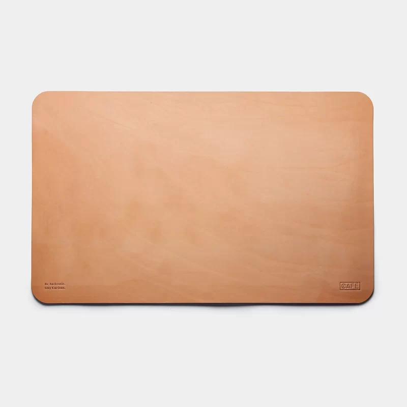 leather desk pad natural