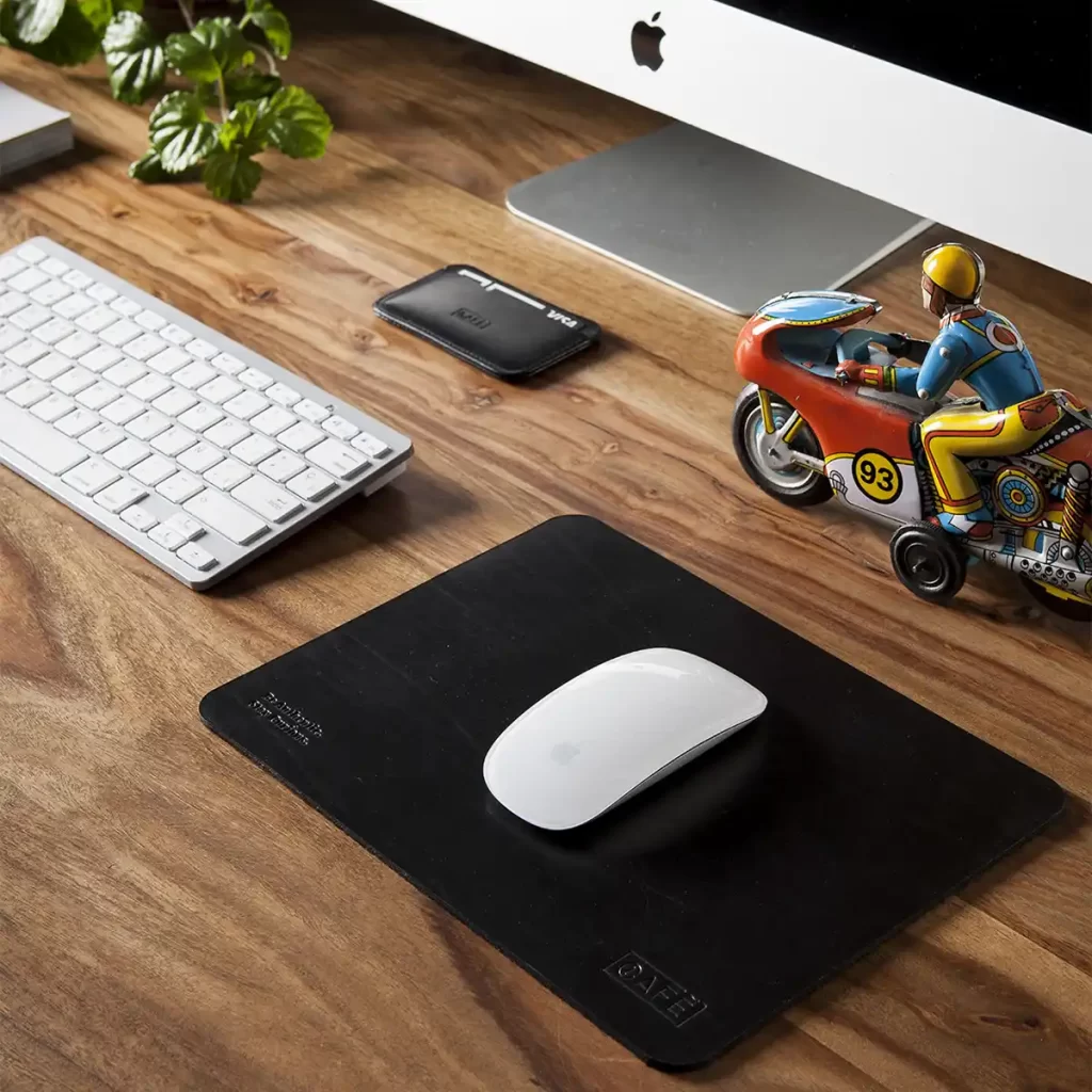 Leather Mouse Pad – Black