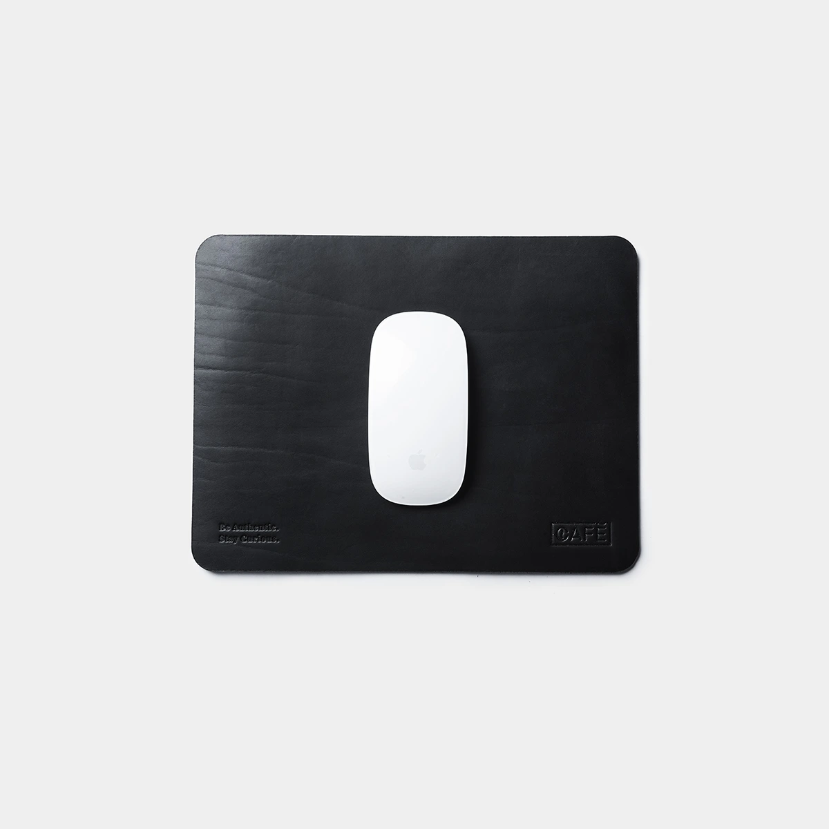leather mouse pad black