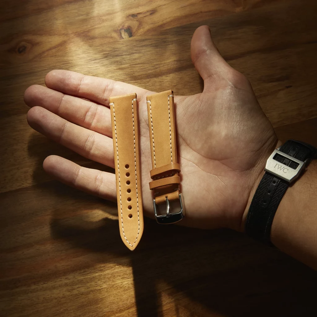Leather Watch Strap “The Klaus” in Natural