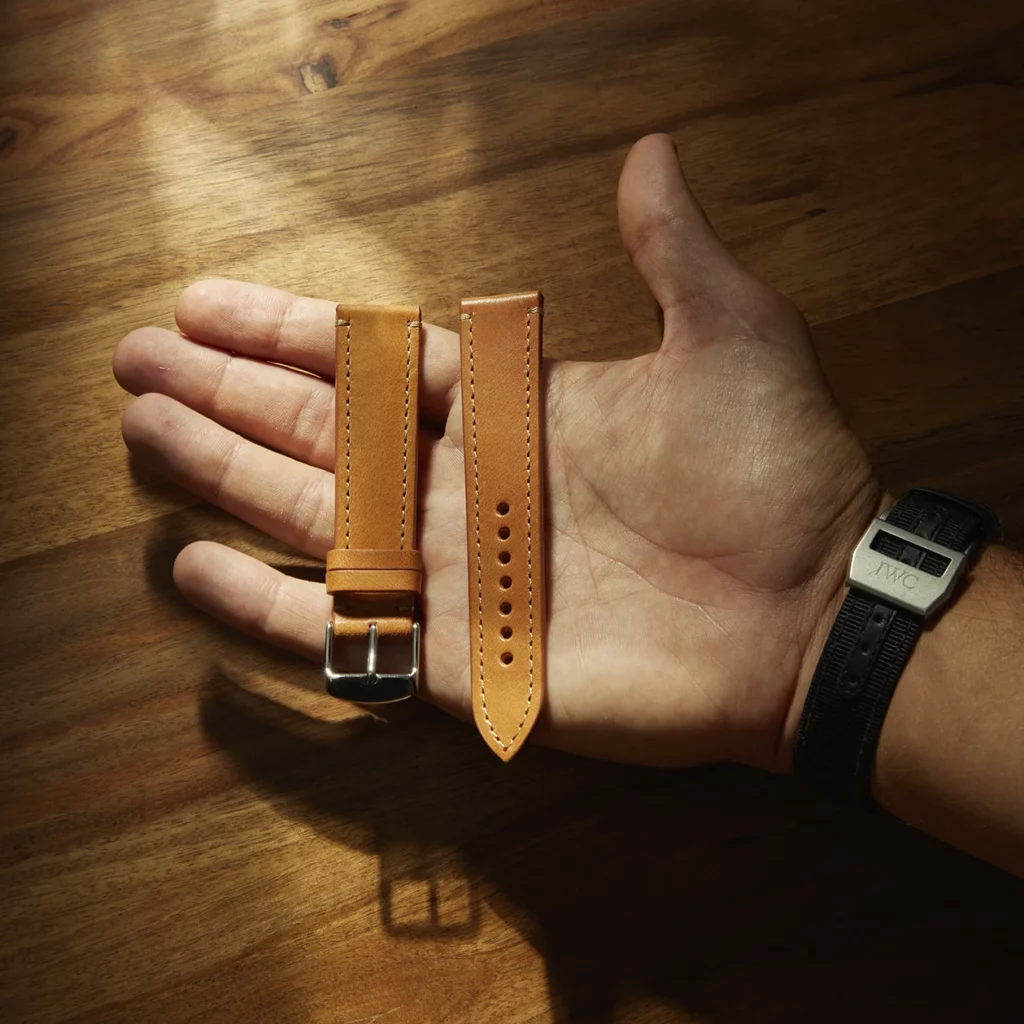 Leather Watch Strap “The Klaus” in Roasted