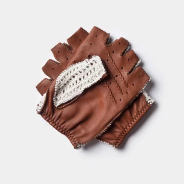 crochet fingerless driving gloves