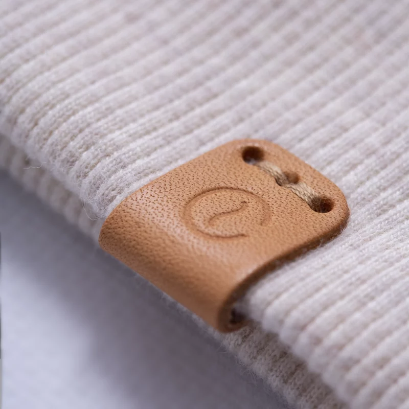 Organic Cotton Sweater Details Ecru Melange