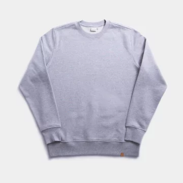 Organic Cotton Sweater Grey Melange