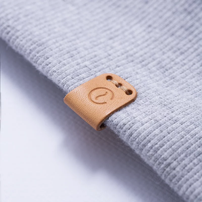 Organic Cotton Sweater Details Grey Melange
