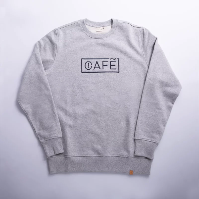 organic logo sweater grey