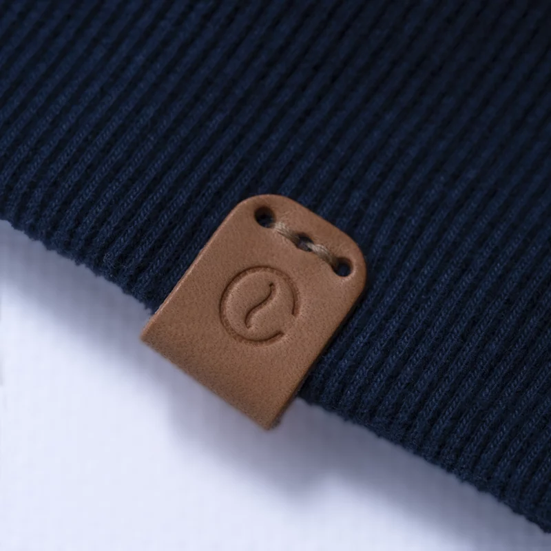 organic logo sweater navy detail
