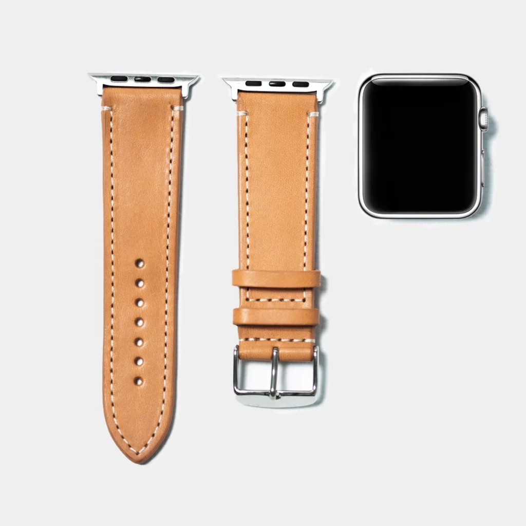 Leather iWatch Strap in Natural